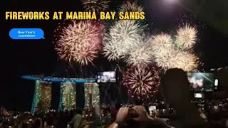 FIREWORKS at MARINA BAY SANDS | NEW YEAR'S countdown