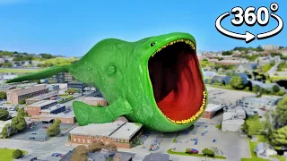 360º Giant Bloop ATTACKED the City - 4K/VR