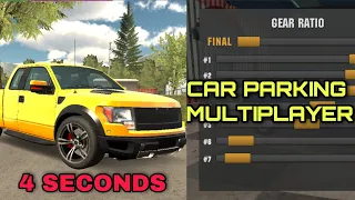 Ford raptor 🔥4 seconds new update 👉1695hp car parking multiplayer