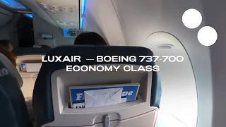 LUXAIR BOEING 737-700 ECONOMY LUXEMBOURG - LISBON