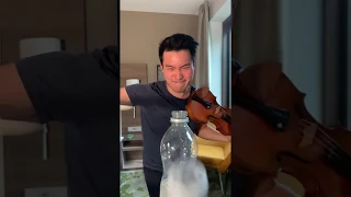 Bottle cap challenge violin concerto