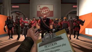 TF2 Mercs Meet The Postal 2 Dude