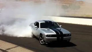 The Most Insane 2012 Dodge Challenger SRT8 Tire Smoking Burnout Ever