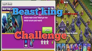 Easily 3 star the beast King challenge ( Clash Of Clans ) Clash Of Sumon!!!!! best attack!!!