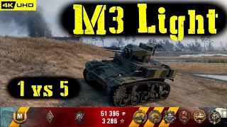 World of Tanks M3 Light Replay - 6 Kills 1.6K DMG(Patch 1.4.1)