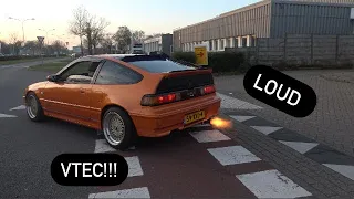 Honda crx b16a | backfire, vtec, and loud noises