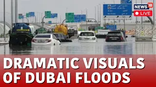 Dubai Rain LIVE Updates | Heavy Rain In Dubai Leads To Flood In The Desert City Of Dubai | N18L