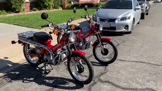 twin Honda 1984 ct110 lighting and electronics