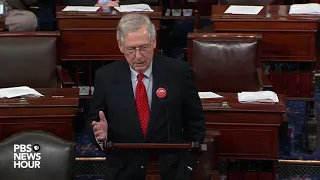 Mitch Mcconnell speaks from Senate floor ahead of shutdown deadline