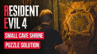 Resident Evil 4 Remake| Small Cave Shrine Puzzle Solution | Walkthrough in 4K PC 60 FPS