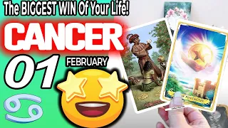 Cancer ♋ IT’S COMING! 👀The BIGGEST WIN Of Your Life!💰🆙 horoscope for today FEBRUARY 1 2024 ♋ #cancer