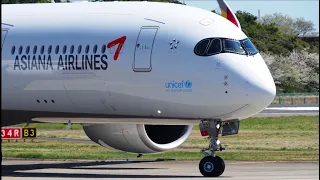 Asiana Airlines Airbus A350-900 HL8522 Landing at Narita 34R | NRT/RJAA