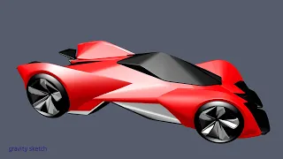 Rapid Modeling in Gravity Sketch: Hypercar Form Studies