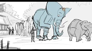 The Legend of Tembo (2012) - Walk to Camp - Storyboard Animatic