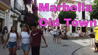 4K MARBELLA OLD TOWN, SPAIN, ANDALUCIA, WALKING TOUR