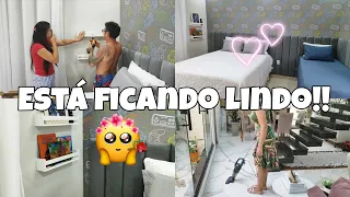 INSTALAMOS AS PRATELEIRAS | FICOU LINDO😍 USEI O ASPIRADOR DE PÓ |LIMPEZA E ORGANIZAÇÃO#CASALIMPA