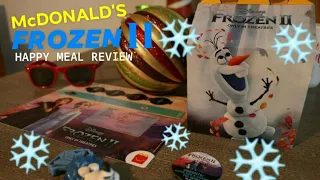 FROZEN II - McDonald's NEW! DISNEY'S FROZEN 2 Toys! & Happy Meal Review!