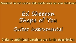 Ed Sheeran - Shape of You (Acoustic Karaoke)