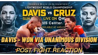 Gervonta TANK Davis vs Isaac PITBULL Cruz - MOST EXPLOSIVE FIGHT/ Post Fight Reaction