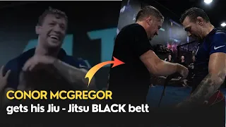 Conor McGregor gets his Jiu Jitsu black belt
