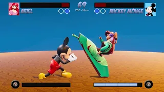 Ariel Vs Mickey Mouse in ULTIMATE Arena of Disney Champions