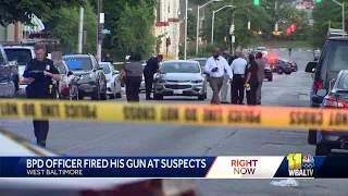 2 dead, 1 injured, officer fired his weapon in Baltimore shootings