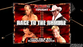 Randy Orton vs Shawn Michaels vs Chris Jericho vs JBL RAW 12/29/2008 Highlights