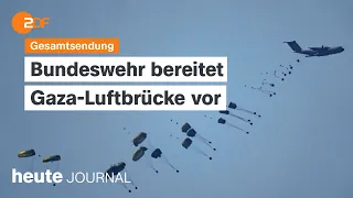 heute journal vom 12.03.2024 Gaza-Luftbrücke, Jahresbilanz der Bundeswehr, Appell der Duma (english)