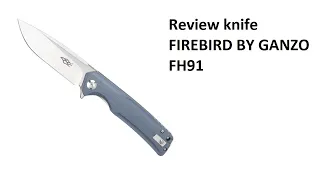 Review Folding knife GANZO Firebird FH91 (D2|G10|Liner-Lock)