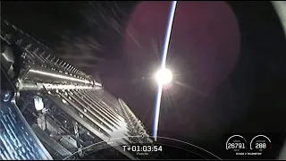 Watch SpaceX deploy Starlink satellites in stunning 'sunrise' view from space