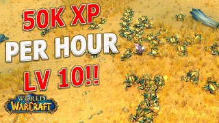 WoW Classic - How and Where To Mob Tag from Level 1! Power Level 50k xp/hr AT LEVEL 10!