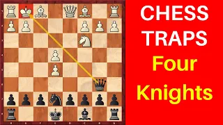 Chess Opening Traps in the Four Knights Game