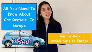 How To Travel Europe By Rental Car | Europe Car Rental | Travel From India | In Hindi