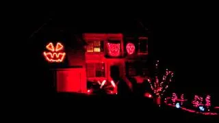 2011 Halloween Light Show in Holly Springs NC - This is Halloween