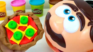 José Play Doh Dentista Comendo Pizza de Massinha de Modelar