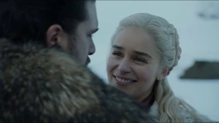 [GOT S08E01] John and Daenerys Kissing Scene