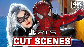 Spider-Man Remastered 2022 PC - All Black Cat Cutscenes (Spiderman Black Cat The Heist DLC)