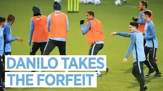 DANILO AND BERNARDO TAKE THE FORFEIT | Man City Training