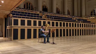 Bach Flute Partita in A Minor : Allemande - tuba solo