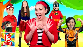 Superhero Finger Family and More Nursery Rhymes and Kids Songs