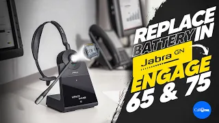 How To replace battery in Jabra Engage 65 and 75 Stereo/Mono Headsets