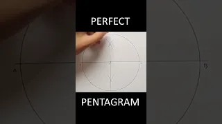 how to draw perfect pentagram step by step
