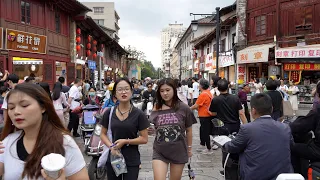 Kunming old street walk tour in Yunnan province China | 4K HDR