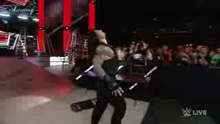 WAPWON COM Roman Reigns incites a brawl with Sheamus Raw, December 7, 2015