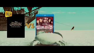 ▶ Comparison of Pirates of the Caribbean At Worlds End 4K (2K DI) HDR10 vs 2007 Edition