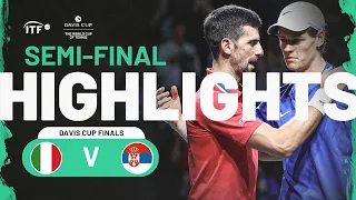 Highlights: Sinner (ITA) v Djokovic (SRB) | Davis Cup Finals 2023