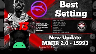 Gameplay with Best Setting for WWE 13 WII Game for Dolphin MMJR 2.0 Emulator on Android Device 2022