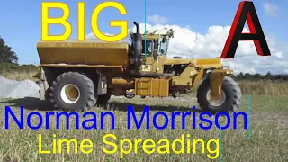 Lime Spreading With Norman Morrison and his Big A Spreader.