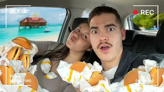 24 ÓRÁIG AZT RENDELTÜK, AMIT AZ ELŐTTÜNK LÉVŐ 🍔🍦│ DRIVE MUKBANG