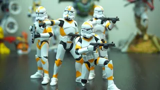 Vintage Collection 212th Phase II Clone Trooper Army Builder 4 Pack Figure Review!